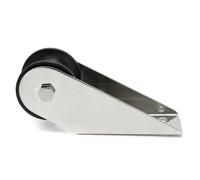 Toyvian Supporto Ancora in Acciaio Inossidabile con Rullo in Nylon Nero Antisfregamento Staffa Blocco Catena per Barca Controllo Sicuro Ancoraggio per Accessori Nautici