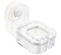 Toyvian Supporto Asciugacapelli da Parete Ventosa Trasparente Porta Piastra e Stendino per Strumenti Organizer Bagno Salvaspazio Multifunzionale e Rimovibile