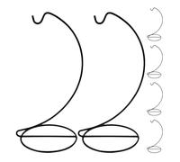 Toyvian Supporto in Metallo per Globo Decorativo da Giardino e Tavolo Set 6 Pezzi Ganci per Espositore Ornamentale Base Rotonda AntiGraffio per Sfere di Vetro Sospese Adatto per Uso