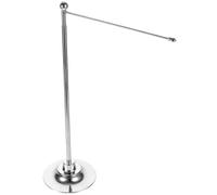 Toyvian Supporto per Bandiera Base Stabile e Robusta in Acciaio Inossidabile da Tavolo Supporto per Bandiera da Scrivania per Ufficio e Aula