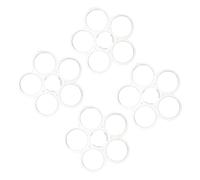 Toyvian Supporto per Composizioni Floreali 4 Pezzi in Plastica Griglia a 6 Fori, Porta Steli per Bouquet Stabile e Riutilizzabile, Accessori per Vasi Decorativi per Arredamento