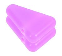 Toyvian Supporto per Meditazione a Diapason in Silicone Antiscivolo, Base Protettiva Triangolare per Stabilizzatore Forcella, 2 Pezzi per Yoga, Guarigione Sonora e Viaggi