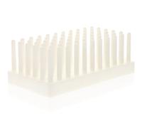 Toyvian Supporto per Provette in Plastica Blu da 66 Posti Design a Pilastro, Capacità Grande, Multifunzionale per Laboratori Professionali e Aule di Scienze