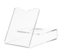 Toyvian Supporto per Rasoio Elettrico in Acrilico Trasparente Porta Rasoio da Barba e Spazzolino Elettrico Organizer Bagno Salvaspazio Ganci per Accessori e Pennelli da Barba