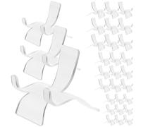 Toyvian Supporto per Rocce in Acrilico Trasparente Set da 30 Pezzi Base Triangolare Stabile per Piccoli Oggetti da Collezione Espositore Trasparente per Minerali Agate e Gemme per