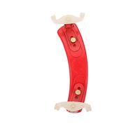 Toyvian Supporto per Spalla in Gomma Rosso per Violino Design Curvo, Porta Violino Portatile Cuscinetto Antivibrante per Accessori Musicali