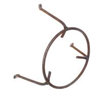 Toyvian Supporto Per Wok in Metallo Resistente Alle Alte Temperature, Griglia Multifunzione Compatta e Leggera Per Cucina Da Campeggio e Focolare Esterno, Porta Pentola Robusto Per Attività All'aperto