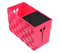 Toyvian Supporto Rosa in Plastica per Forbici da Parrucchiere, Organizer | Scomparti Indipendenti, Struttura Smontabile, Protegge gli Utensili, per Salone e Piano di Lavoro