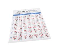 Toyvian Tabella Accordi per per Principianti Poster Pratico in Carta Rame Diagrammi e Materiali Sicuri