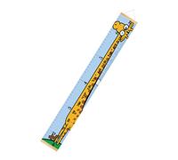 Toyvian Tabella Altezza Da Appendere Per Ragazzo Ragazza Giraffa Dei Cartoni Animati Realizzata in Tela e Legno Liscio Facile Da Installare e Riporre