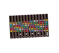 Toyvian Tappetini per Tastiera per Chitarra Acustica ed Elettrica Adesivi per Note Musicali Etichette per Guida Tasti Aiuto per Principianti Materiali Resistenti