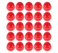 Toyvian Tappi di Protezione per Dadi Cappucci a Cupola 25 Pezzi Rossi in Plastica per Aree Gioco al Coperto e'aperto per Attrezzature da Parco Giochi per Viti