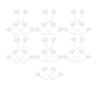 Toyvian Tappi per Cannucce in Silicone Bianco 10mm, Set da 20 Pezzi Riutilizzabili, Coperture Protettive Antipolvere per Cannucce Standard, per Bicchieri, Viaggi e Uso Quotidiano