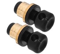Toyvian Tappo per Bottiglia Vino in Ottone e Silicone a Forma di Zucca Cinese, Set 2 Pezzi, Riutilizzabile, Mantiene Fresche le Bevande, per Cucina e Bar