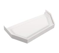 Toyvian Tappo Terminale per Grondaia in Pvc Bianco Doppio Cappuccio, Design Semplice e Pratico, Accessorio Efficiente per Drenaggio e Prevenzione Ostruzioni