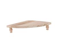 Toyvian Tavolino Da Bagno A Forma Di Ventaglio, Rustico, Con Piedistallo Centrale E Ripiani Portavaso, Supporto Per Vassoio, Vassoio Da Portata E Contenitore In Rustico.