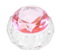 Toyvian Tazza per Nail Art in Cristallo con Coperchio Bicchiere per Manicure Liquida Trasparente con Fondo Spesso Strumento per Miscelare Smalti e Polveri Adatto Appassionate di