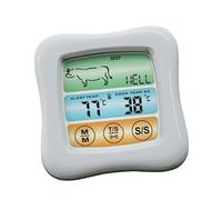 Toyvian Termometro Digitale Barbecue con Touch Screen e Timer Sensore Esterno per Cottura di Carne e Pesce Display Celsius Fahrenheit Strumento Pratico per Forno e Bbq