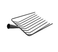 Toyvian Testa per Forca per Letame in Acciaio Resistente, Attrezzo da Giardino per Diserbare e Coltivare, Sostituzione Leggera e Facile da Pulire per Manutenzione Prato e Giardinaggio