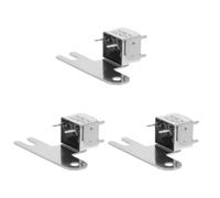 Toyvian Testina Magnetica Stereo per Registratore a Nastro 3 Pezzi Componente Metallico per Lettore di Cassette Accessorio Ricambio per Registratore Audio ad Alta Fedeltà per Uso