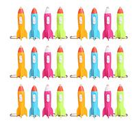Toyvian Torchia di Flashlight Mini LED LED Torchia di Portata Esterna Parte Party Bomblimazione Flashlight 24Pcs Forma del Razzo