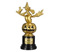 Toyvian Trofei di zucca da strega per Halloween, 17,5 x 11 cm, miglior costume, premio per Halloween, cosplay, concorrenza, vincitore, trofeo per feste