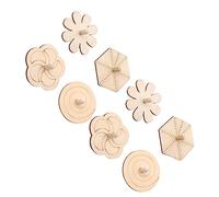 Toyvian Trottola in Legno da Te 8 per Bambini Stimola Creatività e Coordinazione Regali per Compleanni e Attività