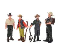 Toyvian Umani Contadini in Miniatura per 4 Figure Decorative per Scenari Agricoli e Giocattoli Educativi e Creativi