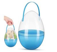 Toyvian Uovo di Pasqua di Plastica Riutilizzabile da 25 Cm con Manico, Grande Contenitore a Forma di Uovo Facile da Trasportare per Caccia alle Uova e Feste Pasquali