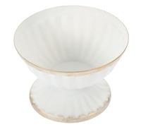 Toyvian Vaso da Fiori in Ferro Arredamento Vintage Vase vasi Decorativi Rustico Arredamento Antico villetta adornare Vaso di Fiori di Metallo portaoggetti per Fiori Ferro da Stiro Bianca