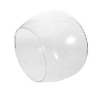 Toyvian Vaso in Vetro Trasparente Rotondo per Piante Acquatiche come Ninfea e Bonsai, Facile da Pulire per Interno e Tavolo Design Elegante e Moderno