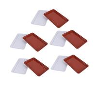 Toyvian Vassoio per Vasi in 10 Pezzi Sottovaso per Piante Design Resistente e Non Deformabile per Balcone e Colori e