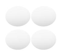 Toyvian Vassoio Rotondo a Specchio in Acrilico 15 CM 4 Pezzi, Piatto Decorativo per Centrotavola Matrimonio, Organizer Trucco e Portacandele