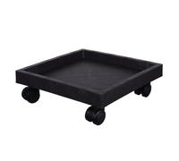 Toyvian Vassoio Sottovaso Quadrato con Ruote Girevoli per Piante Indoor Supporto Robusto per Vasi Pesanti Carrello Mobile per Fioriere su Pavimenti Protetti per Giardino e Casa