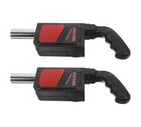 Toyvian Ventilatore Barbecue Portatile 2 Pezzi in Acciaio Inox Soffiatore Elettrico per Combustione Ottimale, Adatto per Campeggio e Grigliate all'Aperto