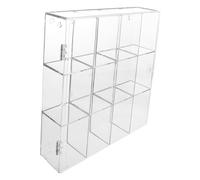 Toyvian Vetrina da Tavolo Acrilica Trasparente 12 Scomparti, Scatola Espositiva per Figurine e Statuette, Accessorio per Esposizione Domestica Resistente e Multifunzionale per Soggiorno