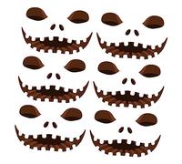 Toyvian Zucche Finte Artificiali 6 Fogli Adesivi Per Finestre Di Halloween Decalcomanie Urlanti Scure Per La Decorazione Della Casa