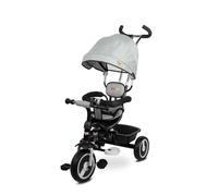 Toyz BUZZ Triciclo e Passeggino 2 in 1 - Triciclo Regolabile per Bambini da 18 mesi a 3 anni - Bici Multifunzione fino a 25 kg - Borsa Grande, Seduta Reversibile - 102 x 101 x 49 cm - Grigio