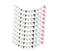 TOYZFRIENDY 10 Pezzi Bandierine Triangolari Multicolore Materiale Ecologico Resistente per Decorazioni Festa e Party Supply con Colori Vivaci e Design Festivo per Interni Ed Esterni