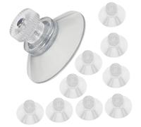 TOYZFRIENDY 10 pezzi Ganci con Ventosa Forte in PVC Trasparente da Ganci Resistenti Allacqua per Appendere Asciugamani Chiavi e Oggetti su Superfici Lisce come Vetri e Specchi