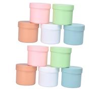 TOYZFRIENDY 10pezzi Barattoli Vuoti Colorati Per Cosmetici Barattoli Pratici Per Maschere e Campioni Contenitori Impermeabili Con Coperchio Organizer Per Makeup e Piccole Cose