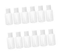TOYZFRIENDY 12 pezzi Flaconcini da Viaggio in Plastica Trasparente con Tappo a Chiusura Ermetica Contenitori Vuoti per Liquidi Shampoo Lozioni Resistenti e Facili da Spremere Colore Casuale