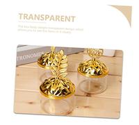 TOYZFRIENDY 12 Pezzi Scatole Caramelle Trasparenti con Oro Contenitori Regalo per Feste Shower e Matrimonio Scatoline Dolci Compact per Dolcetti e Bomboniere