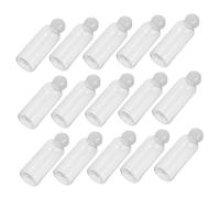 TOYZFRIENDY 15 pezzi Bottiglie Cosmetiche Trasparenti in Plastica Tappo Fungo Contenitori Ricaricabili per Lozioni e Cosmetici Facili da Trasportare e Riutilizzabili