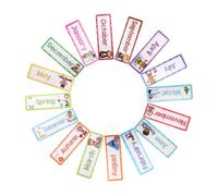 TOYZFRIENDY 16 Pezzi Carte Flash Inglesi Mesi e per Set Educative Early Learning Supporto Sviluppo Linguaggio e Decorazione Aula Materiale Didattico Interattivo per Scuola