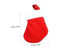TOYZFRIENDY 16 Pezzi Natalizie Decorativo Mini in Non e Bianco Sacchetti Regalo Appesi per Dolci e Doni per Decorazioni Festa e Scambio Regali Natale