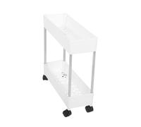 TOYZFRIENDY 1pezzi Carrello Multi-strato Su Ruote Per Cucina e Bagno Supporto Portatile Organizzatore Salvaspazio Con Struttura Rinforzata e Facile Da Spostare Per Piccoli Oggetti e Giochi Rag