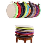 TOYZFRIENDY 1pezzi Cuscino per Sedia Rotondo Spugna Adatto per Casa Scuola e Ufficio Cinghie Comode per Fissare su Vari Tipi di Sedie per Lo Stile