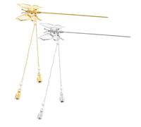 TOYZFRIENDY 2 Pezzi Bacchette per con Farfalle Metallo Decorativo Accessori Eleganti per Chignon e Acconciature Femminili Stile per Feste e Hanfu