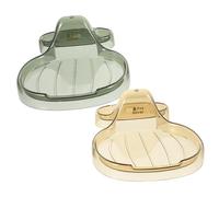 TOYZFRIENDY 2 Pezzi Coperchi e Poggia Mestoli in PP Resistente Trasparenti Verde e Tè Organizer per Coperchi Pentole e Cucchiai Facile da e Stabile